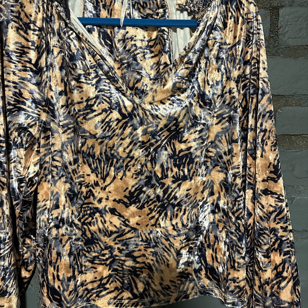 Beautiful velvet blouse. Never worn.